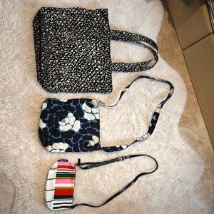 Stylish Black and White Tote Bag